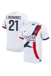 Paris Saint-Germain Lucas Hernandez #21 Fotballdrakt Borte Klær 2024-25 Korte ermer